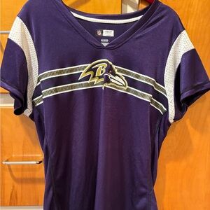 Purple Baltimore Ravens V-Neck Jersey Women’s Polyester XL